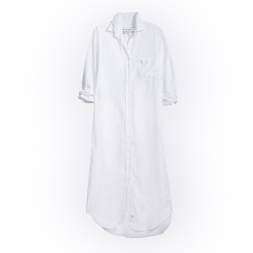 Frank & Eileen Rory white shirt dress XXS
